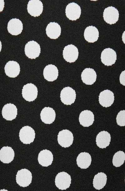 Kasper Dot Three Button Jacket In Black/ Lily White