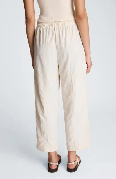 Kenneth Cole Pull On Barrel Leg Pant With Slash Pockets In Neutral