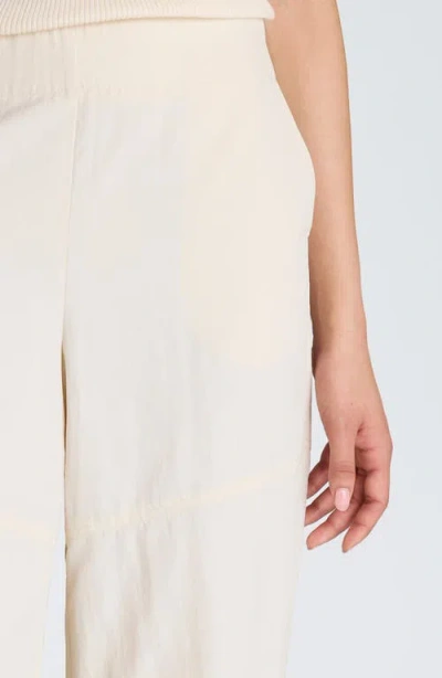 Kenneth Cole Pull On Barrel Leg Pant With Slash Pockets In Neutral