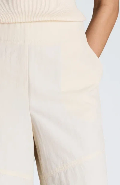 Kenneth Cole Pull On Barrel Leg Pant With Slash Pockets In Neutral
