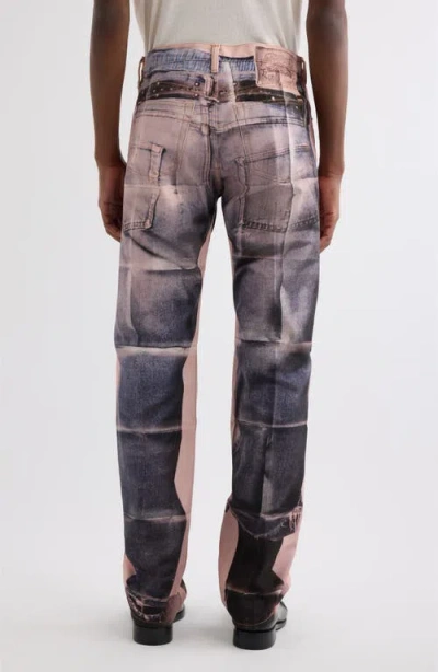 Acne Studios Panelled Denim Jeans In Multi