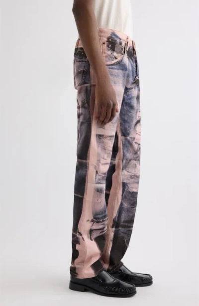Acne Studios Panelled Denim Jeans In Multi