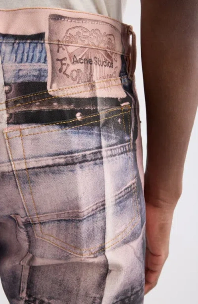 Acne Studios Panelled Denim Jeans In Multi