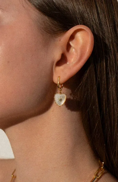 Thatch Isabel Amazonite Heart Drop Earrings In Multi
