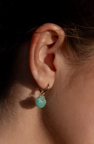 Thatch Coquille Drop Earrings In Amazonite