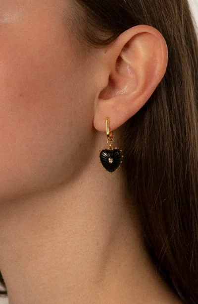 Thatch Isabel Amazonite Heart Drop Earrings In Multi