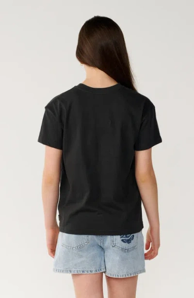 Rip Curl Wave Graphic Crop T-shirt In Black