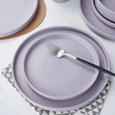 Stone Lain Cleo Stoneware 32-piece Dinnerware Set In Light Gray