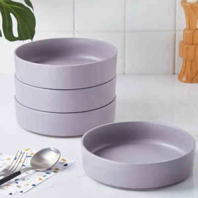 Stone Lain Cleo Stoneware 32-piece Dinnerware Set In Light Gray