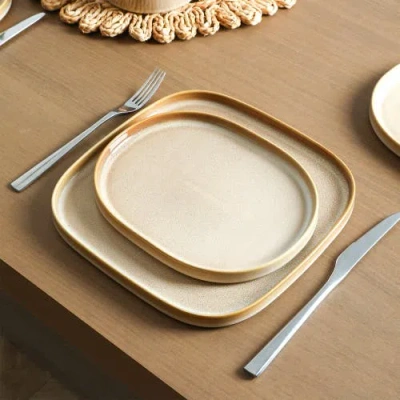 Stone Lain Cairo Stoneware 24-piece Dinnerware Set In Sand
