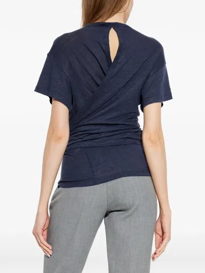Iro Wrap-style T-shirt In Blue