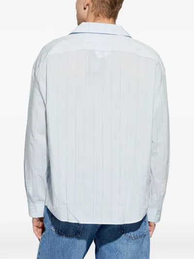 Frame Pyjama Striped Shirt In Blue