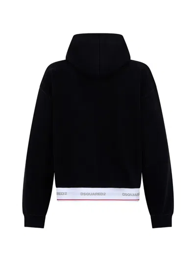 Dsquared2 Dsquared Oversized Cotton Sweatshirt In Black