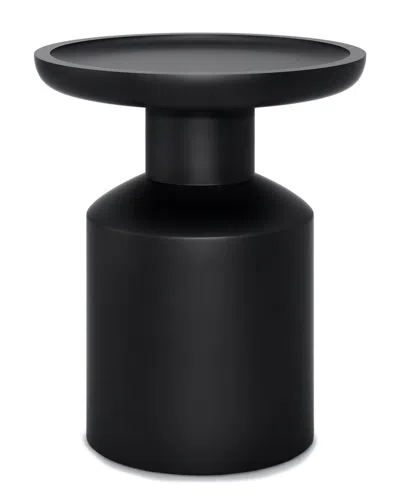 Simpli Home Haynes 16in Solid Mango Boho Accent Table In Black