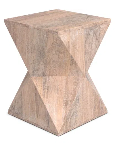 Simpli Home Sutton 14in Solid Mango Contemporary Side Table In Neutral
