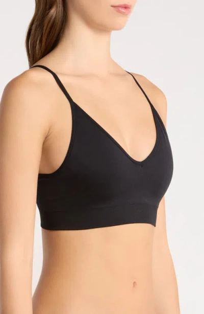 Nordstrom Seamless Bralette In Black