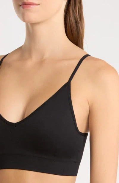 Nordstrom Seamless Bralette In Black