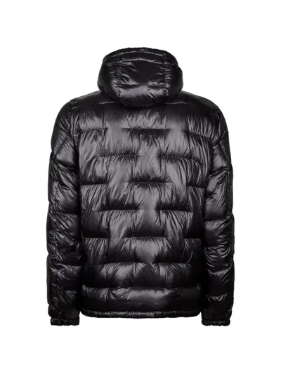 Herno Quilted Down Jacket With Double Zipper In Black