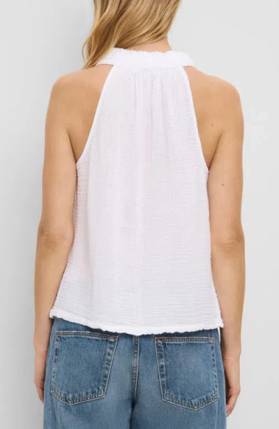 Michael Stars Viola Split Neck Tank In White