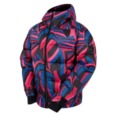 Dare 2b Showcase Patterned Baffled Ski Jacket In Green