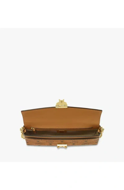 Mcm Tracy Chain Wallet In Cognac