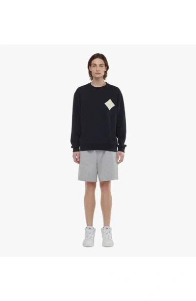 Mcm Logo Patch Bouclé Sweatshirt In Blue