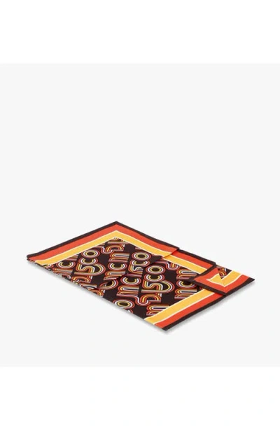 Mcm Disco Monogram Scarf In Cinnamon