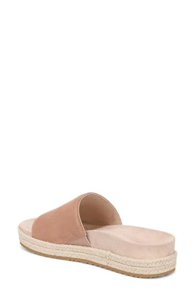 Vionic Yasmina Platform Slide Sandal In Neutral