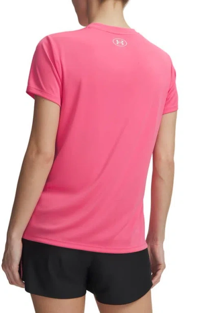 Under Armour Velocity Solid V-neck T-shirt In Super Pink