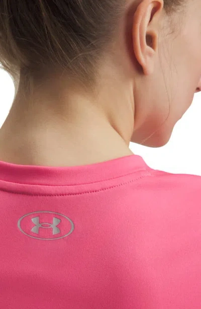 Under Armour Velocity Solid V-neck T-shirt In Super Pink