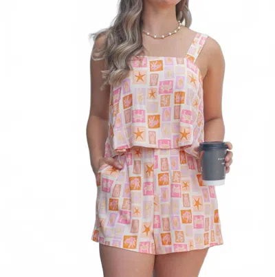 Sincerely Ours Pixie Tank Top In Pink Sand Beach In Pink