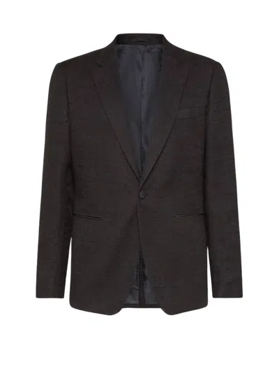 Ferragamo Buttoned Wool Jacket In Multi
