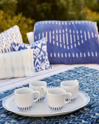 Juliska Sitio Stripe Delft Blue 16-piece Dinnerware Set