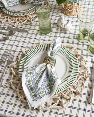 Juliska Sitio Stripe Basil 16-piece Dinnerware Set