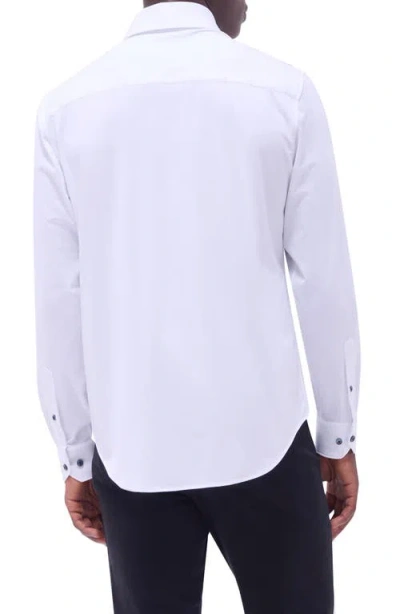 Bugatchi Devon Ooohcotton® Solid Button-up Shirt In White