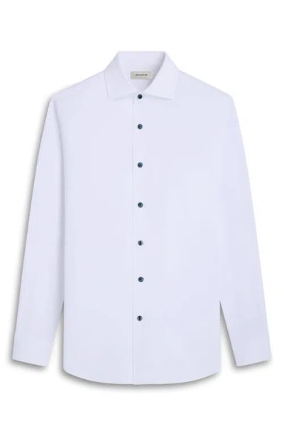 Bugatchi Devon Ooohcotton® Solid Button-up Shirt In White