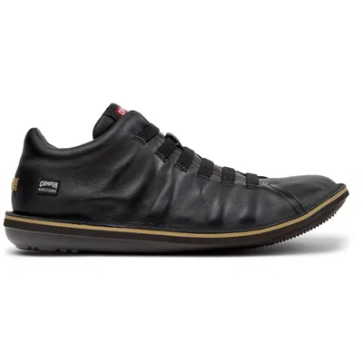 Camper Beetle Leather Sneakers In Black