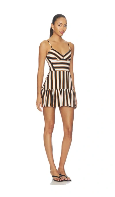 Amanda Uprichard Spencer Romper In Ivory Combo