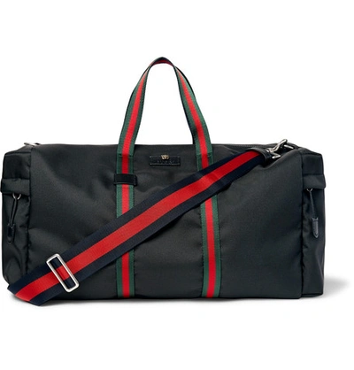 Shop Gucci Webbing-trimmed Coated-canvas Holdall