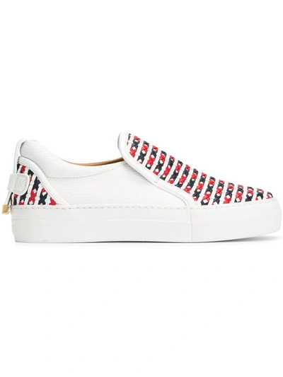 Buscemi Crossed Detail Slip-on Trainers