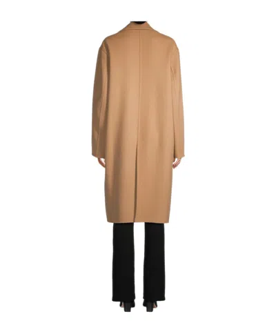Stella Mccartney Iconic Double-breasted Wool Coat In Brown