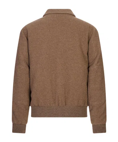 Canali Wool Blouson In Brown