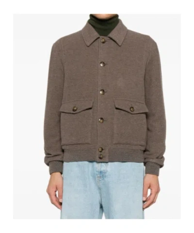 Canali Wool Blouson In Brown