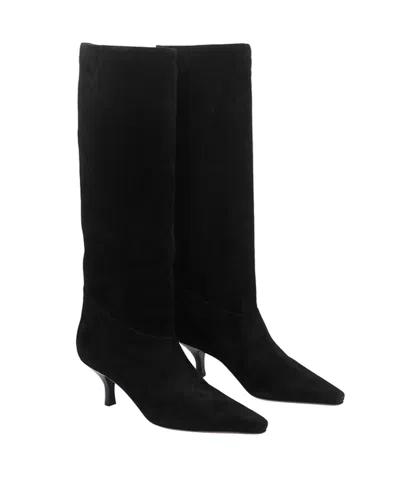 Paris Texas Pointed-toe Tall Boots In Black