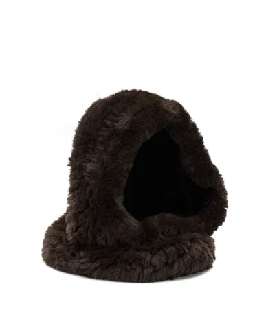 Pinko Fuzzy Pull-on Hat In Brown