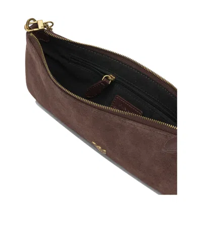 Pinko Chain Strap Lightweight Rectangular Clutch Bag In Brown
