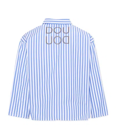 Douuod Striped Shirt In Blue