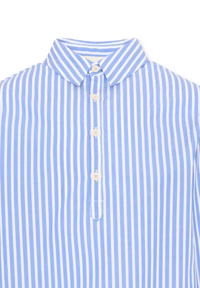 Douuod Striped Shirt In Blue