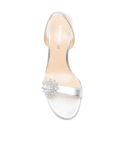 Machmach Crystal-embellished Sandals In Silver
