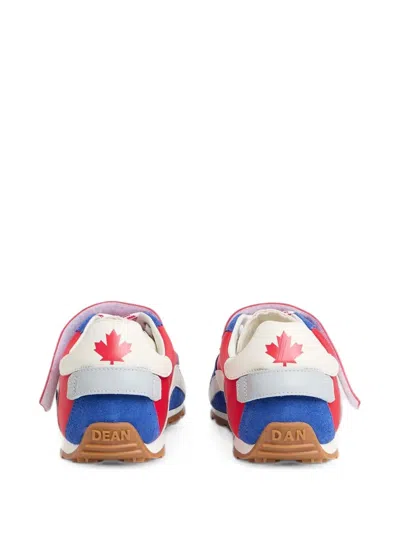 Dsquared2 Dc-642 Touch-strap Sneakers In Blue